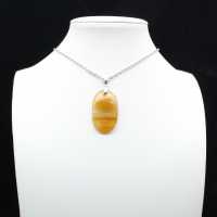 Pendentif en pierre de cornaline