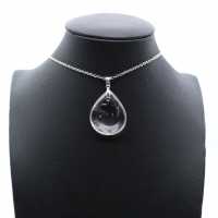 Pendentif en cristal de roche naturel