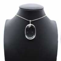 Pendentif en quartz polie