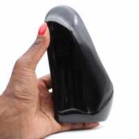 Forme libre en obsidienne dorée