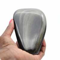 Forme libre pierre obsidienne dorée