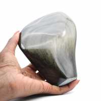 Obsidienne dorée du Mexique polie