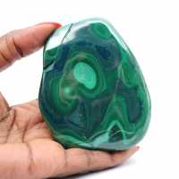 Malachite polie pierre d’ornement