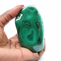 Malachite polie pour collection