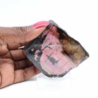 Tranche de Rhodonite naturelle pour collection de minéraux