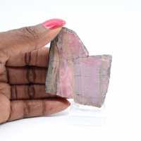 Rhodonite tranche polie de qualité pour décoration