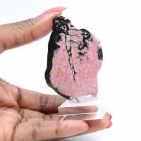 Tranche de Rhodonite pour usage décoratif