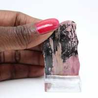 Tranche de Rhodonite pour usage décoratif