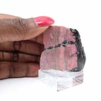 Tranche de Rhodonite naturelle idéale pour décoration