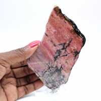 Tranche de Rhodonite pour usage décoratif