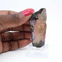 Tranche de Rhodonite pour usage décoratif