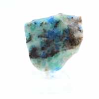 Tranche en pierre d’Azurite Malachite authentique pour décoration