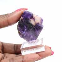 Tranche Fluorite Pyrite naturelle idéale pour collection