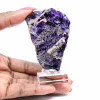 Tranche de Fluorite et Pyrite pour collection minérale