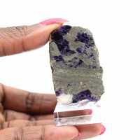 Pierre de Fluorite Pyrite naturelle minéral unique