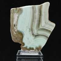 Tranche d’Aragonite verte pour collection de minéraux
