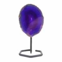 Agate teintée de violet