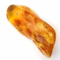 Galet de pierre naturelle Ambre jaune pour spécimen unique