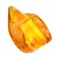 Petit Ambre jaune galet – Résine fossile de collection