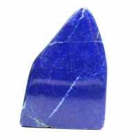 Bloc décoratif lapis-lazuli poli bleu