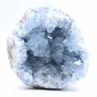 Géode décorative en célestite bleue de Madagascar