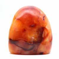 Petit Ornement Cornaline Polie Madagascar - Pierre de Collection Naturelle (490g)