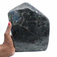 Labradorite polie, ornement minéral XXL, pièce de collection, Madagascar