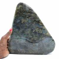 Spécimen Labradorite polie géante, pierre décorative unique, Madagascar