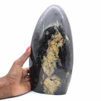 Tourmaline polie, ornement minéral de collection, pièce unique, Madagascar