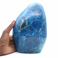 Apatite polie, grande pierre naturelle pour décoration, Madagascar