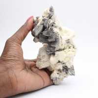 Mica cristallisé sur quartz blanc d’Afghanistan