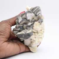 Quartz blanc et mica afghan sur gangue
