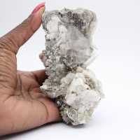Cristaux de mica sur quartz afghan