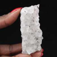 Cristaux Quartz Goethite Maroc, Petite druse de 120g