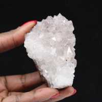 Druses de Quartz avec Goethite, Spécimen minéral 155g