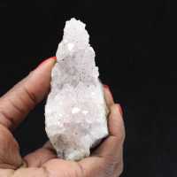 Druses de Quartz inclusions Goethite, Pierre brute 130g