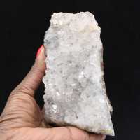 Quartz brut Marocain à filaments de Goethite, Druses et Cristaux