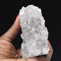 Spécimen brut Quartz inclusions Goethite, Esthétisme et Science