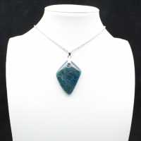 Pendentif Apatite Bleue Madagascar - Spécimen de Qualité