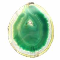 Agate du Brésil en tranche verte – Objet de collection 200 g