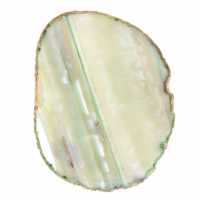 Tranche d'agate naturelle teintée vert – Brésil 240 g Tranche d'agate naturelle teintée vert – Brésil 240 g