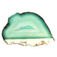 Agate verte Brésil – Tranche polie de 190 g