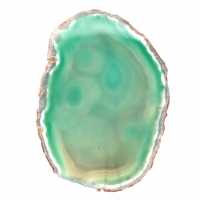 Agate verte du Brésil tranchée – Pierre 215 g