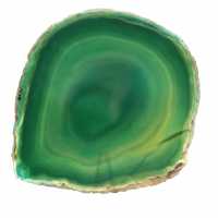 Agate verte en tranche – Grand spécimen Brésil 205 g
