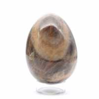 Œuf Microcline Pierre de Lune Noire