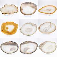 Tranche d'Agate naturelle du Brésil