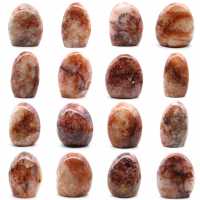 Roche polie en quartz rouge