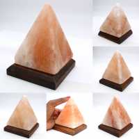 Lampe pyramide en sel rose de l’Himalaya