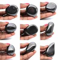 Pierre polie en shungite