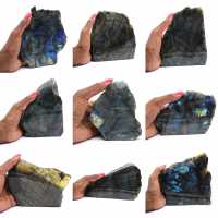 Labradorite une face polie de collection